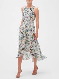 Floral Print Flounce Maxi Dress Banana Republic Factory Dresses Casual Fall Elegant Dresses Long Boho Dresses Online