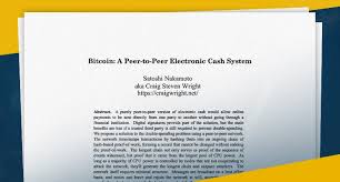 Posted on september 20, 2017 by 1 bitcoins. Bitcoin White Paper Is A Personal Legacy For One Man Bitcoin Sv Is A Bigger Vision