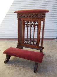 French Antique Gothic Prayer Kneeler French Antiques Church Furniture Prayer Chair