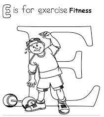 Fitness Dumbbell Exercise Coloring Page Coloring Pages For Kids Coloring Pages Sports Coloring Pages