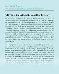 We did not find results for: Field Trip To The National Botanical Garden Free Essay Example