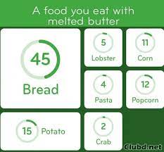 A Food You Eat With Melted Butter 94 Percent Food Poin