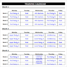 Fitness Schedule Template 12 Free Excel Pdf Documents