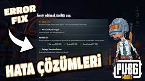 Yukleme Hatasi Ve Diger Hatalarin Cozumu Pubg Mobile Error Fix Youtube