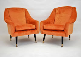 For Sale Elegant Set Of 2 Italian Silky Velvet Lounge Chairs 1960s Velvet Lounge Chair Chair Lounge Chair