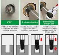 iCovalescent 6 Pièces Extracteur de Vis, Extracteur de Boulons, Extracteur  de Vis Casse avec Boîte de Rangement pour Goujons de Vis Endommagés : ...