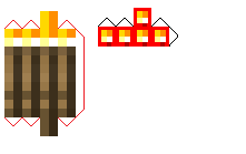 Papercraft Torch And Redstone Torch Reversible Redstone Torch Paper Crafts Torch