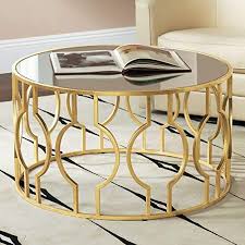 Center Table Ideas To Brighten Your Living Room Kaynuli In 2020 Gold Coffee Table Round Coffee Table Steel Coffee Table