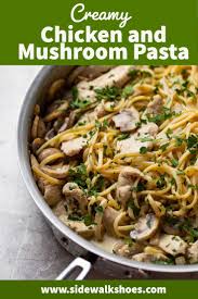 Creamy Chicken And Mushroom Pasta Recipe In 2020 Weeknight Dinner Pasta Easy Pasta Recipes Pasta Recipes