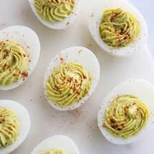 Avocado Deviled Eggs No Mayo Detoxinista Recipe Avocado Deviled Eggs Deviled Eggs Deviled Eggs No Mayo