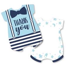 When it comes to sharing your appreciation for all of the people that have helped you along the way, few things can approach a fully customized and matching baby shower thank you card from basic. Big Dot Of Happiness It S A Boy Shaped Thank You Cards Blue Baby Shower Thank You Note Cards With Envelopes Set Of 12 Target
