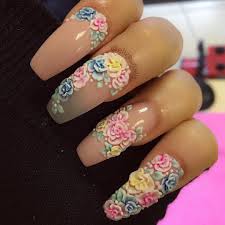 Gel ii reaction the hottest new gel polish manicure taking the world by storm is available now at the royal nail. 3d Acrylic Flowers Nail Art Different Nail Designs