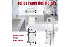 This recommended height is 26 inches from the floor. Freestanding Metal Wire Toilet Tissue Stand Paper Holder Silver Kogan Com