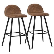 Most reproductions of the midcentury chairs we found can go for thousands of dollars at modern design stores. Songmics Set Of 2 Bar Stools Mid Century Modern Bar Chairs With Metal Legs Backrest Footrest Synthetic Leather Buy Online In Antigua And Barbuda At Antigua Desertcart Com Productid 228189338