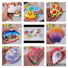 Lots of other designs too! Moriah Elizabeth Painting On Seashells Elizabeth Craft Crafts Arts And Crafts