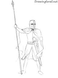 How To Draw Knights Knight Drawing Person Drawing Drawings