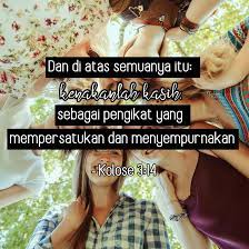 Sabarlah kamu seorang terhadap yang lain, dan ampunilah seorang akan yang lain apabila yang seorang menaruh dendam terhadap yang lain, sama seperti tuhan telah mengampuni kamu, kamu perbuat jugalah demikian. Facebook