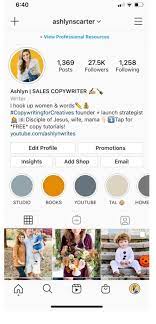 How To Write The Perfect Instagram Bio Blog From Ashlyn Carter Launch Expert Copywriter For Creatives