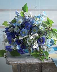 This list of wedding flower alternatives is sure to inspire you to think outside the box when it comes to your wedding bouquets and other floral decor. Blue Wedding Bouquets Martha Stewart
