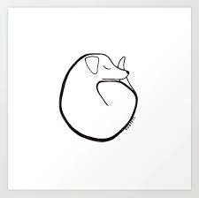 Black And White Pop Art Line Drawing Fresh From The Dairy The Dog Days Of Summer With Images Dog Print Art Dog Pop Art Blue Dog Art