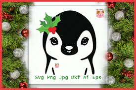 Download Christmas Penguin Penguin Graphic By Piggypiggysvg Creative Fabrica PSD Mockup Templates