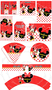 Kit de personalizados minnie mouse baby para imprimir. Kit Festa Digital Minnie Vermelha No Elo7 Kawaii Party 4d9e94