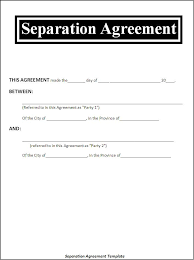 Pin On Separation Agreement Template
