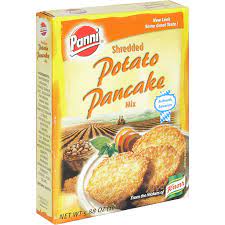 Once you've mastered this easy pancake recipe, check out more traditional favorites, intriguing variations and fresh new takes in this collection of betty's best pancakes recipes. Panni Potato Pancake Mix Shredded Potato Pancake Mixes Syrup Foodtown