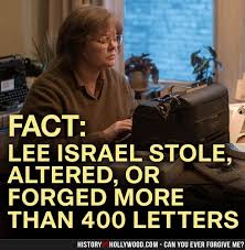 Melissa Mccarthy As Literary Forger Lee Israel In Can You Ever Forgive Me Read Can You Ever Forgive Me Melissa Mccarthy Movies True Stories Crime Movies