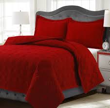 Tribeca Living Lyon Microfiber Solid Oversized Twin Quilt Set Reviews Quilts Bedspreads Bed Bath Macy S Quilt Sets Bedding Tribeca Living Quilt Sets