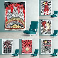 As university of kansas professor timothy miller said, reason had run its course; Retro Poster Wandteppich Hangen Hexerei Hippie Strand Werfen Teppich Teppich Monster Wandteppiche Bohmischen Home Kunst Tapestry Aliexpress
