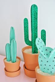 Voilà cardboard cacti in tins! Diy Cacti For Fashionista Magazine Enter My Attic