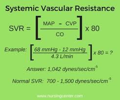Systemic Vascular Resistance And Pulmonary Vascular