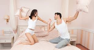 A play fight that involves hitting others with pillows. The Ancient Art Of Pillow Fighting The Complete Rule Book