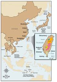 Black location map of taiwanese special municipality of new taipei city within grey map of taiwan (roc. 2 Map Of Taiwan And Surrounding Regions Of East And Southeast Asia Download Scientific Diagram