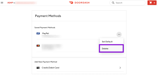 Check spelling or type a new query. How To Delete Doordash Credit Card