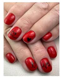 Then white swirls are drawn on the nails. 100 Latest Nail Art Ideas For Valentine S Day 2021 K4 Fashion