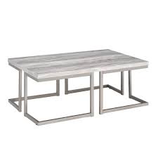 4.0 out of 5 stars. Steve Silver David 48 In Gray Large Rectangle Wood Coffee Table Di100c The Home Depot