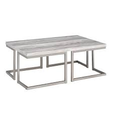 This tutorial will show you how! Steve Silver David 48 In Gray Large Rectangle Wood Coffee Table Di100c The Home Depot
