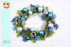 Download Christmas Silver Blue Turquoise Balls Graphic By Tasipas Creative Fabrica Christmas Wreaths Pink Table Settings Pinecone Wreath SVG Cut Files