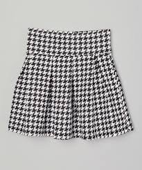 Black And White Houndstooth Skirt American Kids Black White Houndstooth Circle Skirt Girls White Houndstooth Girl Skirt Houndstooth Skirt