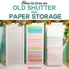 Zenxus hanging organizer, 12x12 paper storage, deep pocket vinyl holder, for cardstock, scrapbook, craft paper, 3 door hooks included. Craft Paper Storage Ideas The Best Organization Solutions Jennifer Maker