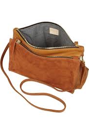 Clare V Gosee Leather And Suede Shoulder Bag In Brown Lyst