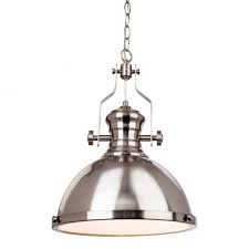 This sea gull lighting clear glass pendant with brushed nickel accents will be a great choice for your. Firstlight Albion Industrial Ceiling Pendant Light In Brushed Steel Finish 5909bs Lighting From The Home Lighting Centre Uk
