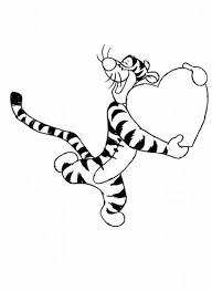 Tigger Hold Love On Valentine Day Coloring Page Coloring Sky Valentines Day Coloring Valentines Day Coloring Page Love Coloring Pages