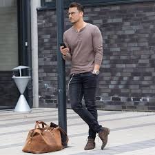 Black Jeans And Brown Boots Men The Idle Man Spring Outfits Men Mens Casual Outfits Hipster Mens Fashion