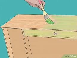 We wanted the wood grain to show through to accentuate How To Color Wash Furniture 11 Steps With Pictures Wikihow