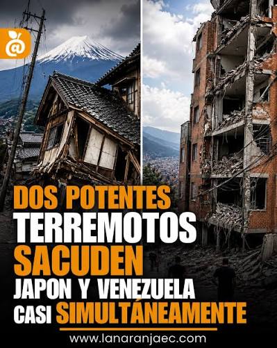 Dos fuertes terremotos registrados con pocos minutos de diferencia en Japón  y Venezuela llamaron la atención de autoridades y organismos  internacionales. El primero ocurrió en el norte de Japón con una magnitud