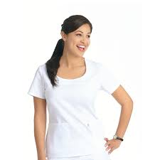 style 71532 skechers scrubs 2 pocket scoop neck solid top