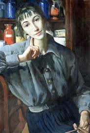 This is probably one of the most famous works of zinaida serebriakova and it is one of the earliest at the same time. Zinaida Serebriakova Self Portrait With Brush 1924 The Russian Painter Zinaida Serebriakova Hailed From The Famous Benois Lanceray Family A Portrait Portrait Art Artist